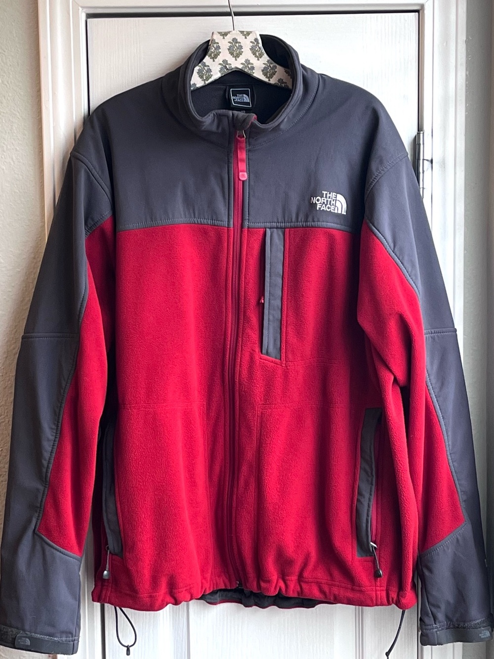 The North Face Pamir Gore Windstopper Fleece Jacket Red Gray Men’s XL Fall 09